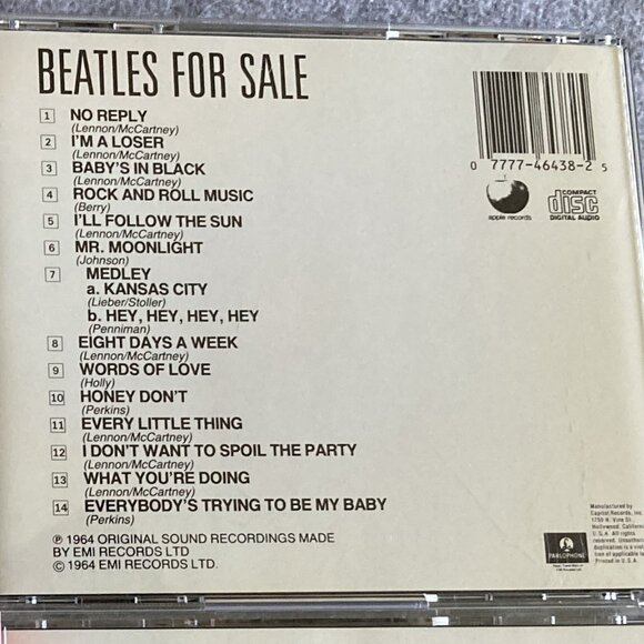 The Beatles Cd - "Beatles For Sale" - Picture 2 of 2